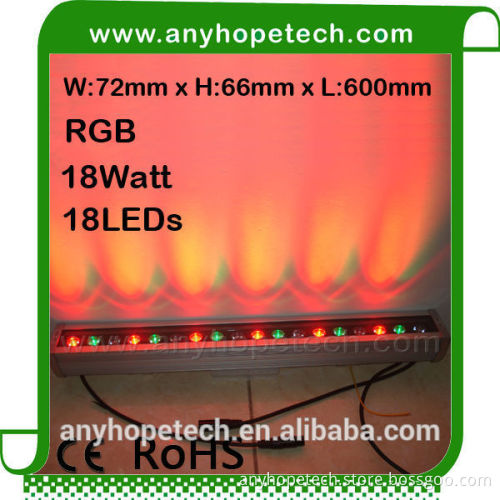 High efficient new arrivel 18W DC24V wall washer light led